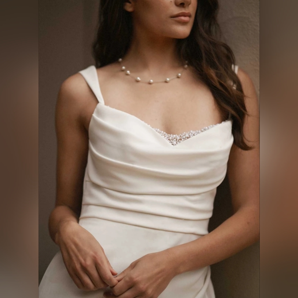 Essence Of Australia D3823 Wedding Dress Crepe - Picture 5 of 8